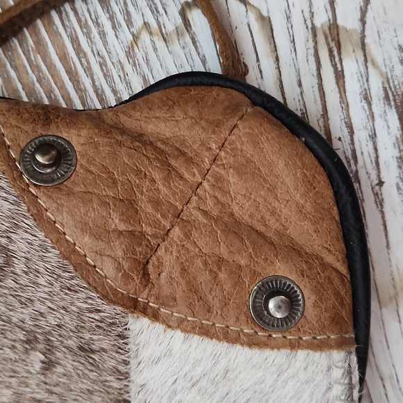 Myra Patchwork Cowhide Purse - Picture 6 of 10